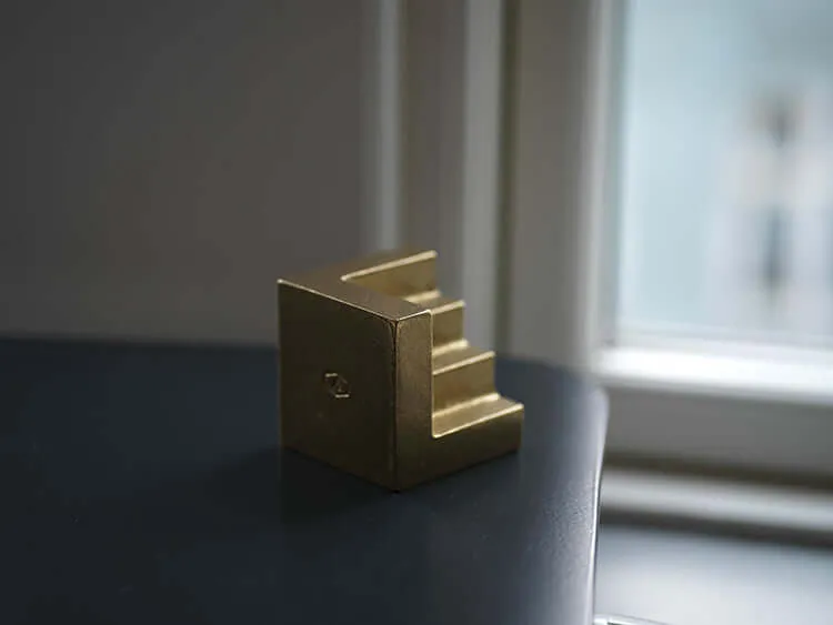 Solid Brass Stair Bookend