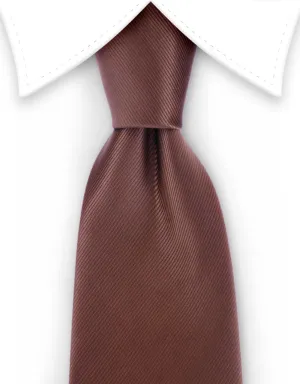 Solid Brown Men's Tie