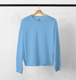 Solid Carolina Blue Crewneck Sweat Shirt