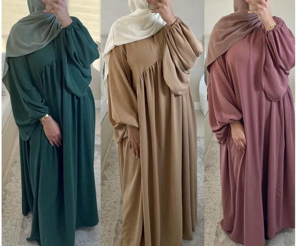 Solid Color Abayas for Women (Modest style dress)