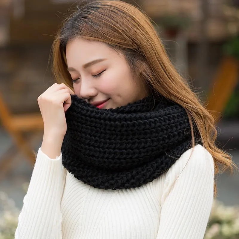 Solid Color Fashion 10 Colors Knitting Cape Scarf