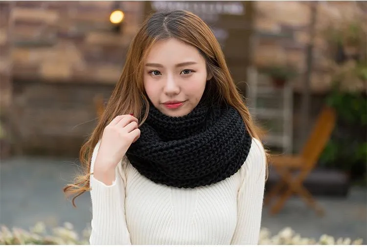 Solid Color Fashion 10 Colors Knitting Cape Scarf