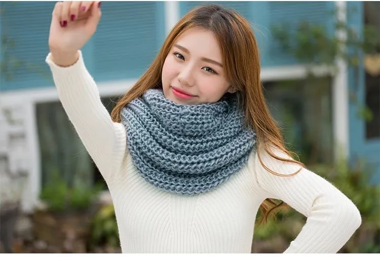 Solid Color Fashion 10 Colors Knitting Cape Scarf