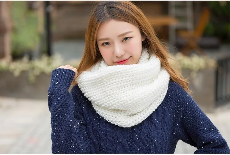 Solid Color Fashion 10 Colors Knitting Cape Scarf