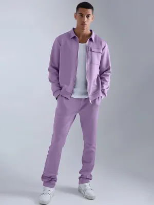 Solid Lavender Jacket and Jogger Cozy Cut Co-Ords