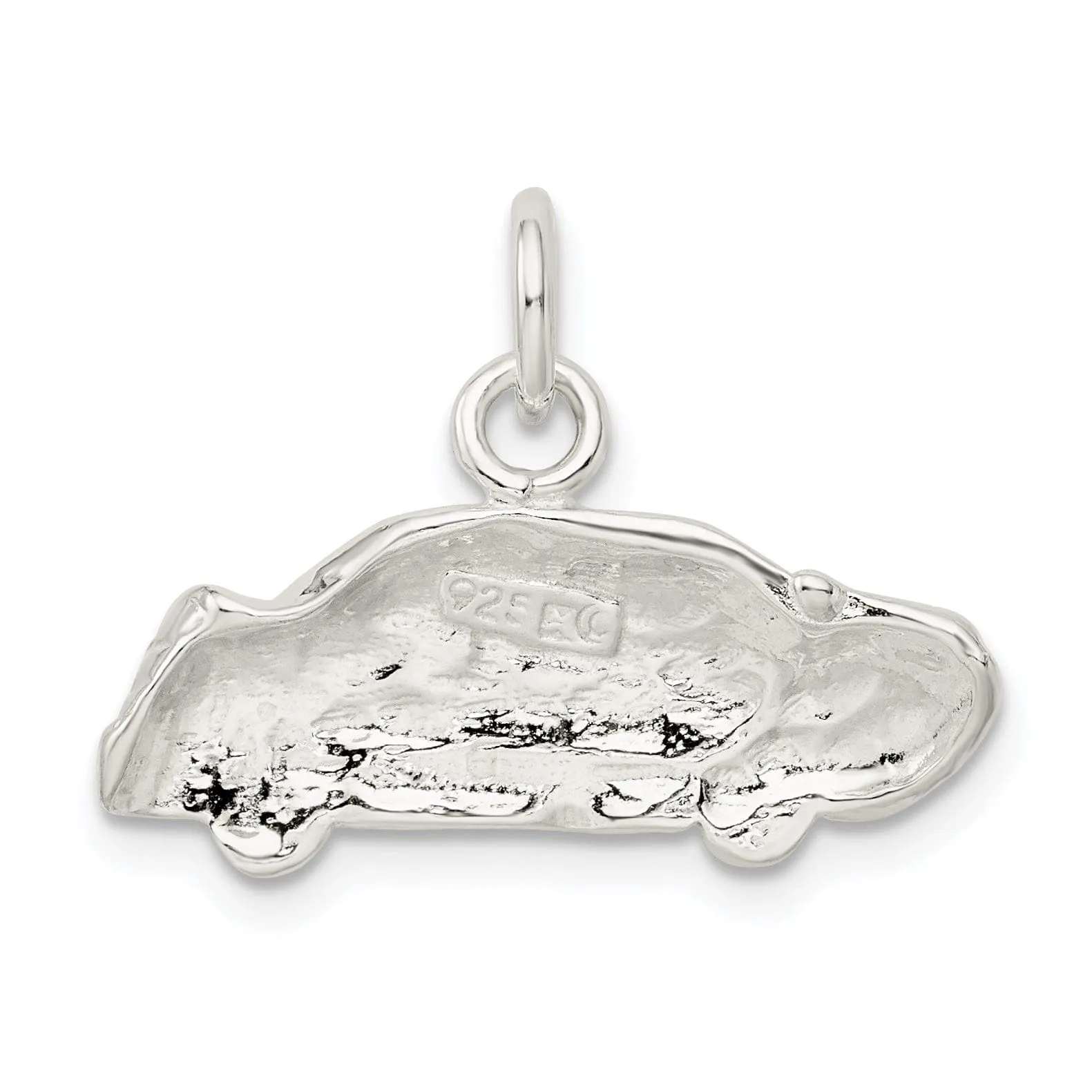 Solid Sterling Silver Polish Car Charm Pendant