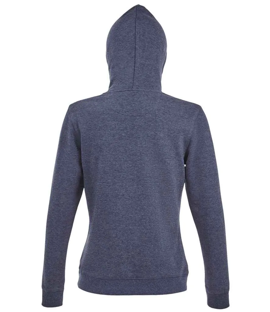 SOL'S Ladies Spencer Hooded Sweatshirt | Heather Denim