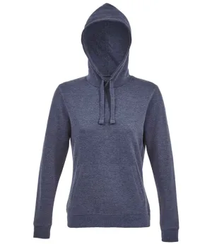 SOL'S Ladies Spencer Hooded Sweatshirt | Heather Denim