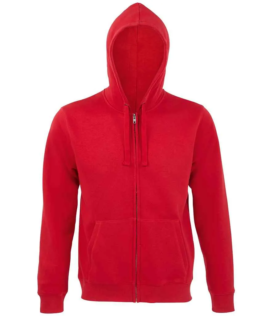 SOL'S Spike Full Zip Hooded Sweatshirt | Red