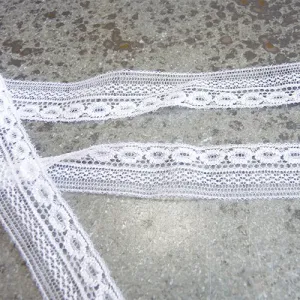 Solstiss Lace : Striped Entredeux - White