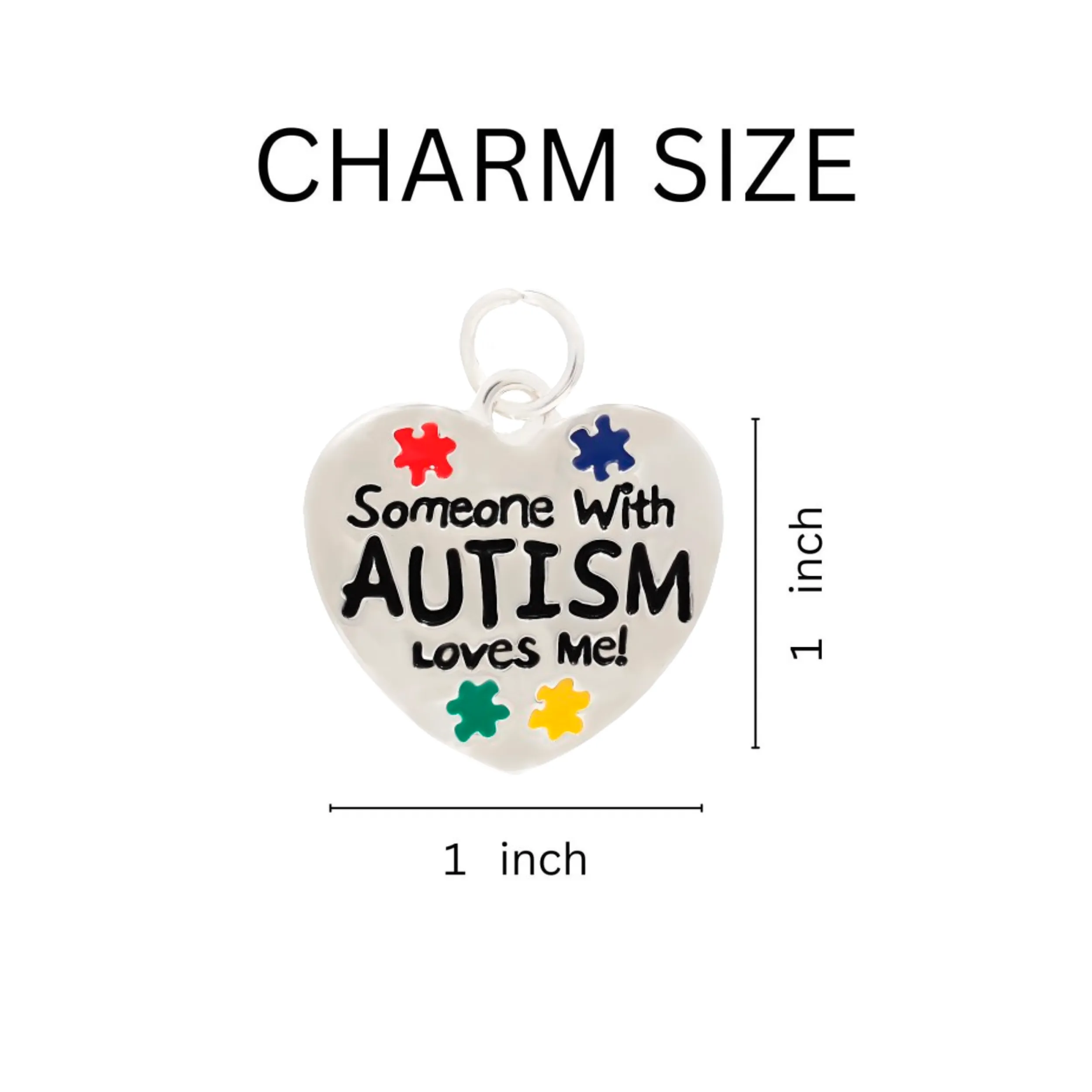 Someone Loves Me Autism Chunky Charm Bracelets