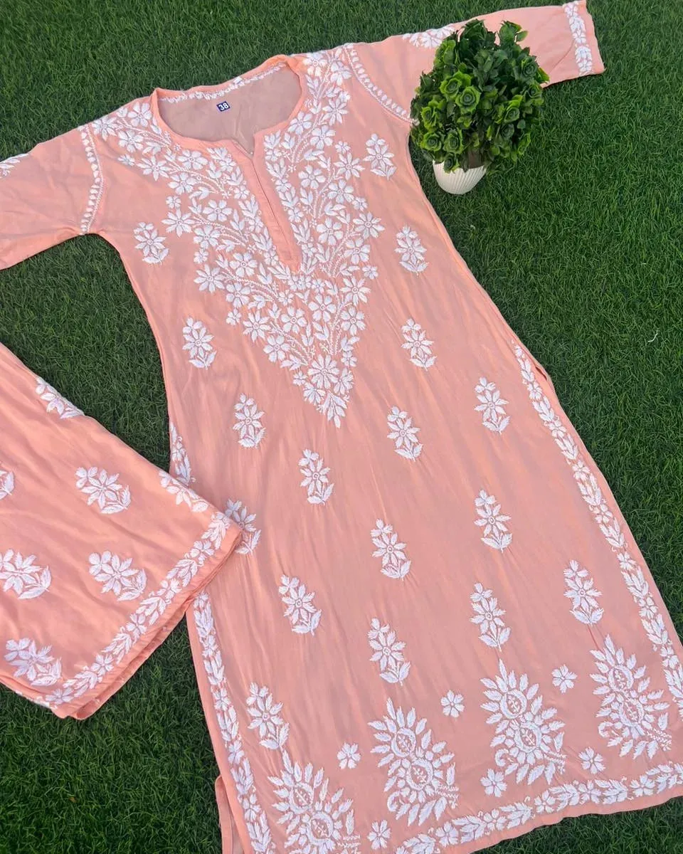 Sonal Chikankari Modal Co-ord Set