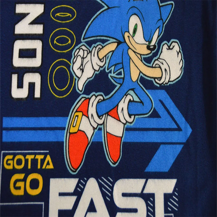 Sonic the Hedgehog and Tails Gotta Go Fast Fleece Pajamas