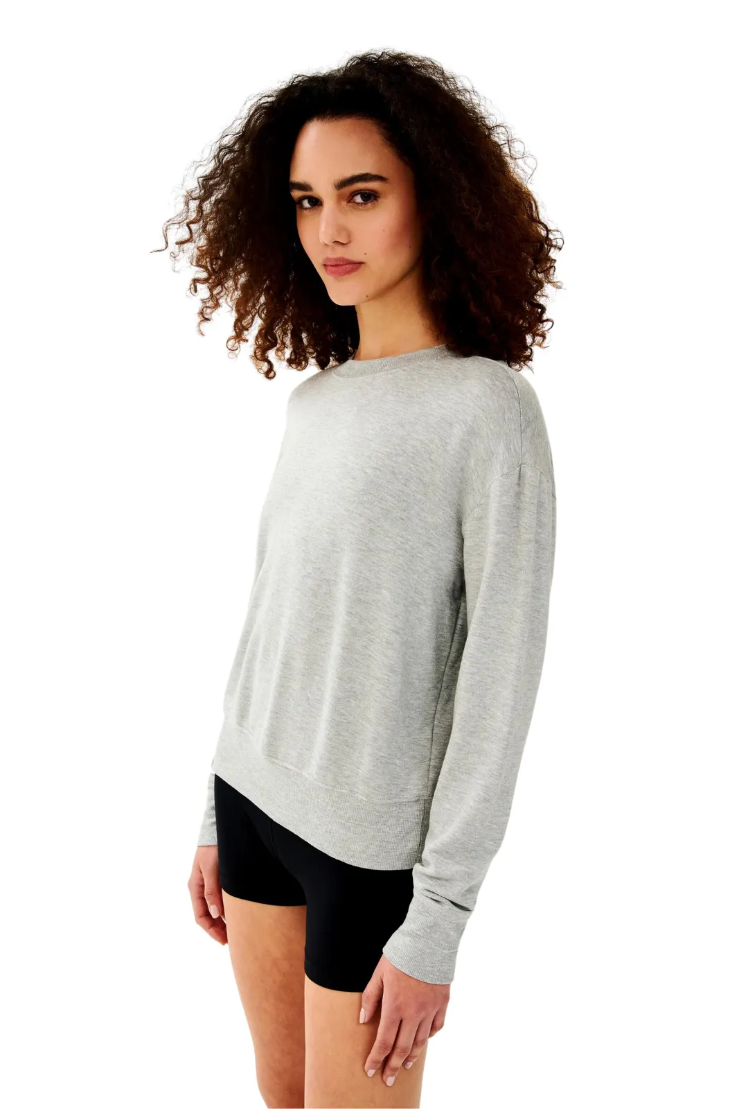 Sonja Fleece Sweatshirt, Heather Grey