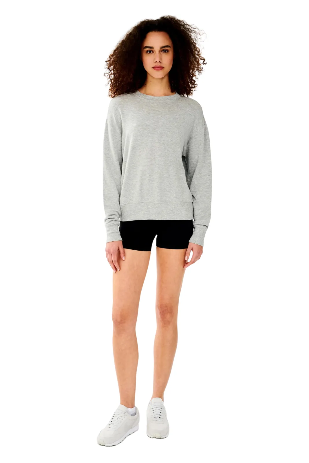 Sonja Fleece Sweatshirt, Heather Grey