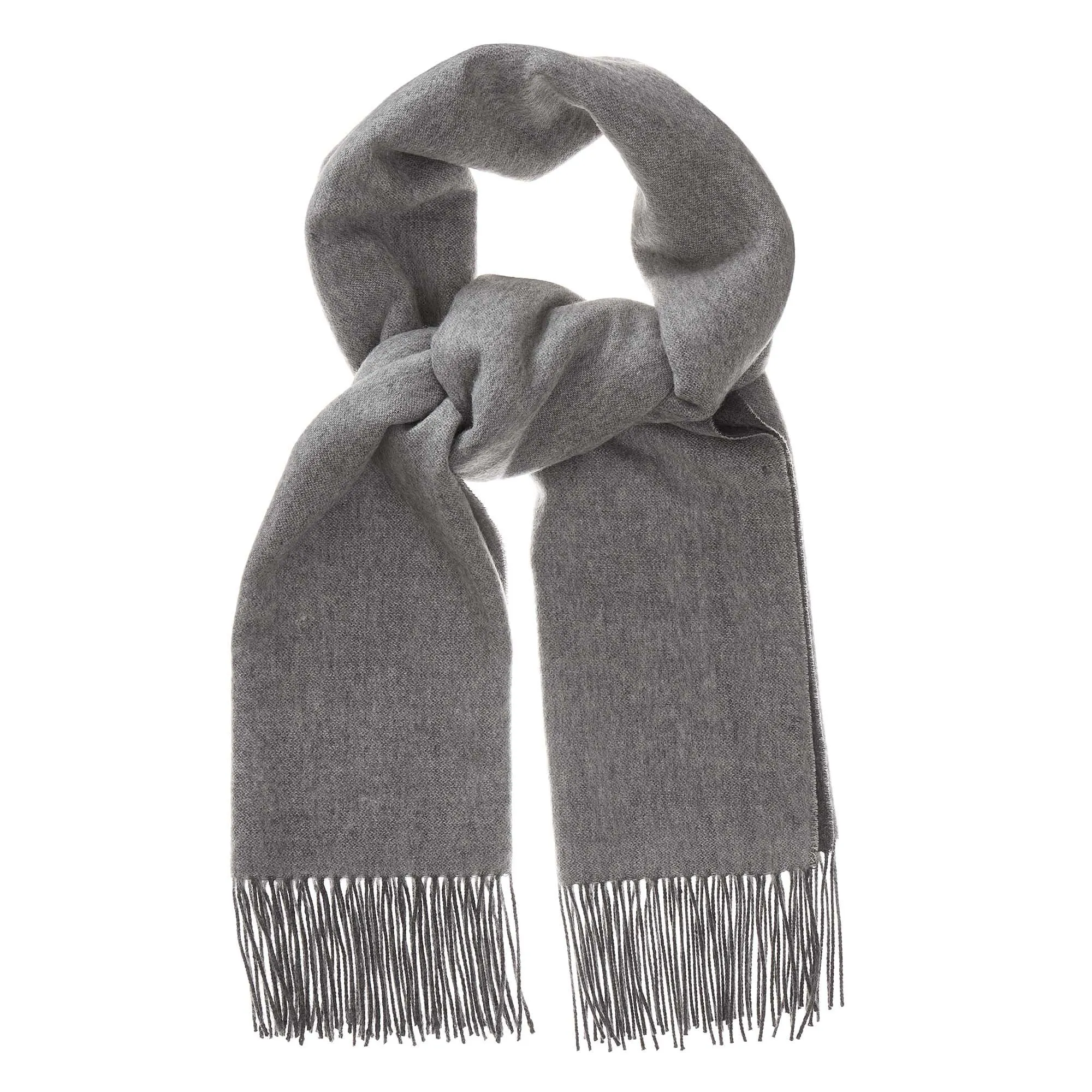 Sontra Cashmere Scarf [Charcoal melange/Light grey melange]