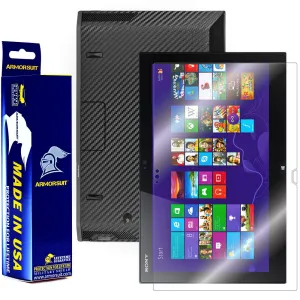 Sony VAIO Duo 13 Convertible Ultrabook Screen Protector   Black Carbon Fiber Film Protector