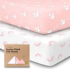 Soothe Fitted Crib Sheet (Dreamland)