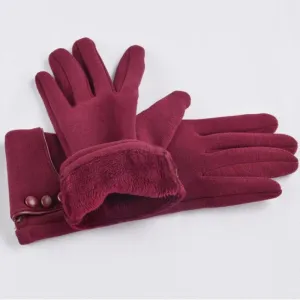 Sophisticated Full Finger Touchscreen Winter Windproof Wrist Gloves