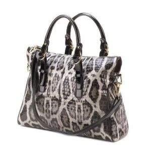 Sophisticated Gray Leopard Bag (pack of 1 EA)