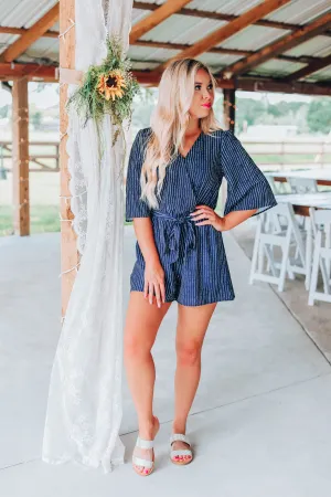 Sophisticated Striped Romper