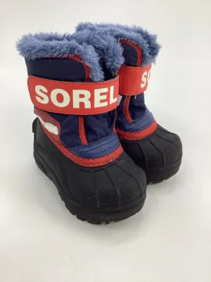 Sorel Child Size 5 Toddler Blue Rain/Snow Boots