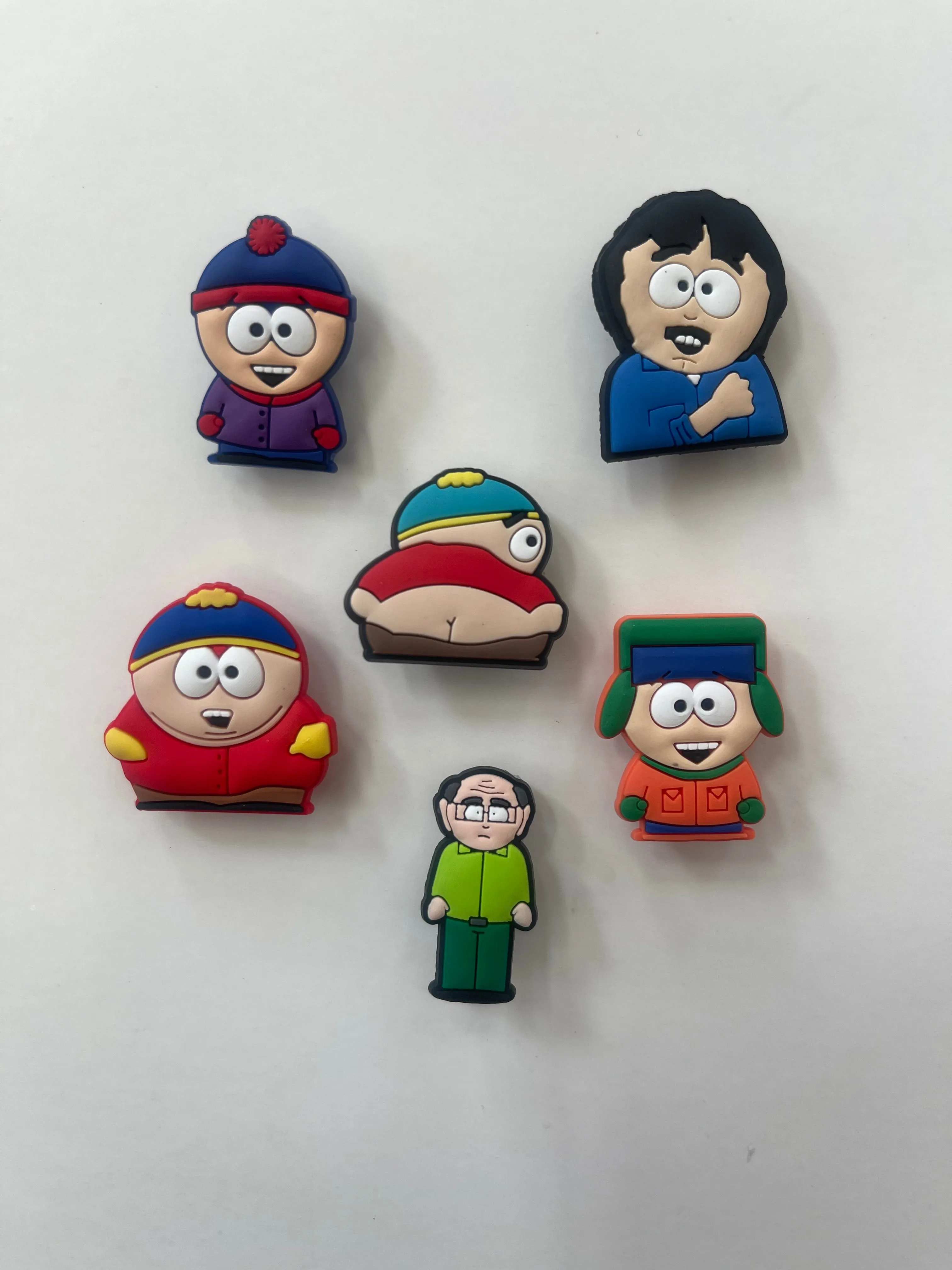 South Park Cartoon Croc Charms Shoe Charms Decorations 6pcs Set