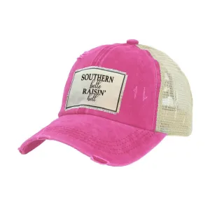 Southern Belle - Vintage Distressed Trucker Adult Hat