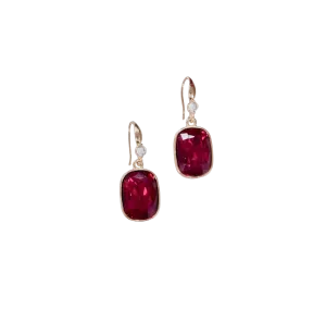 Southern Grace Women's Striving For Shine Red Dropped Earrings