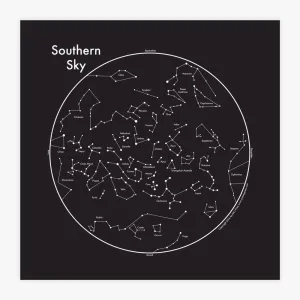 Southern Sky Letterpress Art Print