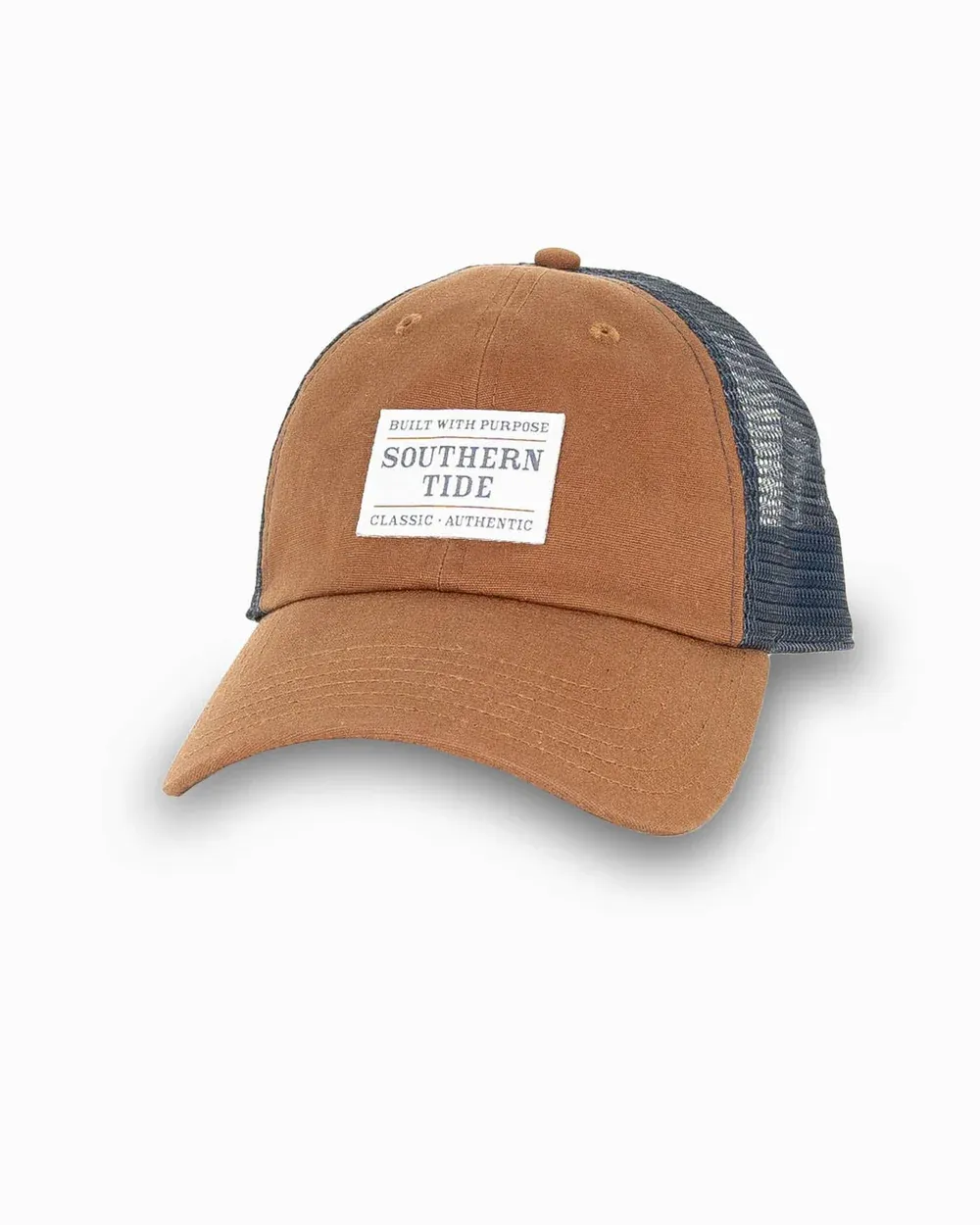 Southern Tide Classic Authentic Waxed Trucker Hat / Brown