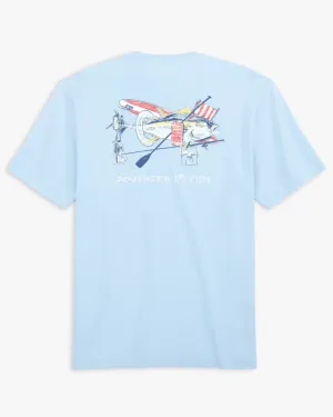 Southern Tide Men's Day at the Beach Short Sleeve T-Shirt / Clearwater Blue