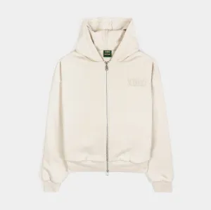 SP x Scarface Logo Zip Up Mens Hoodie (Beige/White)