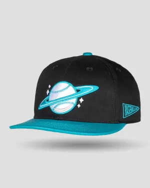 Space Ball Youth Cap - Black and Teal