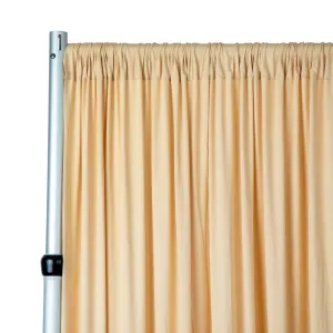 Spandex 4-way Stretch Backdrop Drape Curtain 18ft H x 60" W - Champagne