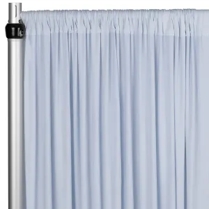 Spandex 4-way Stretch Backdrop Drape Curtain 18ft H x 60" W - Dusty Blue