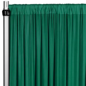 Spandex 4-way Stretch Drape Curtain 12ft H x 60" W - Emerald Green