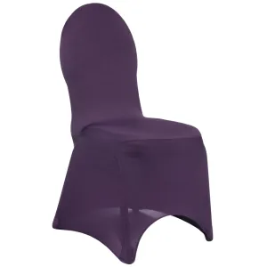 Spandex Banquet Chair Cover - Eggplant/Plum