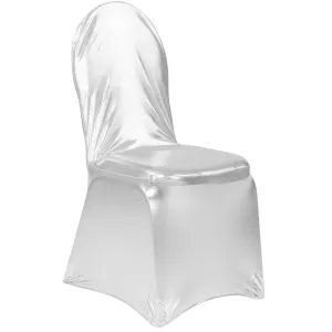 Spandex Banquet Chair Cover - Metallic Silver