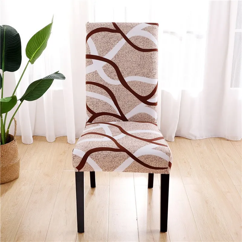 Spandex Chair Cover Stretch Home Dining Elastic Floral Print Chair Covers Multifunctional Spandex Elastic Cloth Universal Size