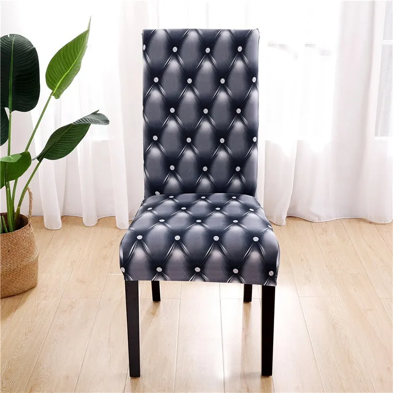 Spandex Chair Cover Stretch Home Dining Elastic Floral Print Chair Covers Multifunctional Spandex Elastic Cloth Universal Size