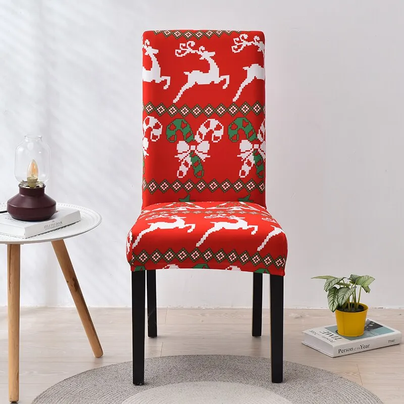 Spandex Chair Cover Stretch Home Dining Elastic Floral Print Chair Covers Multifunctional Spandex Elastic Cloth Universal Size