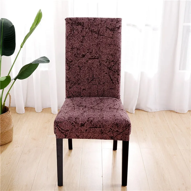 Spandex Chair Cover Stretch Home Dining Elastic Floral Print Chair Covers Multifunctional Spandex Elastic Cloth Universal Size