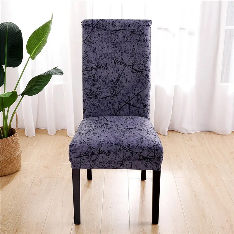 Spandex Chair Cover Stretch Home Dining Elastic Floral Print Chair Covers Multifunctional Spandex Elastic Cloth Universal Size