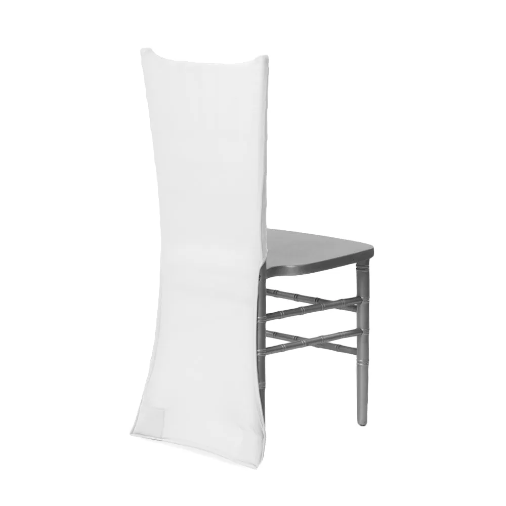 Spandex Chiavari Chair Back Cover - White