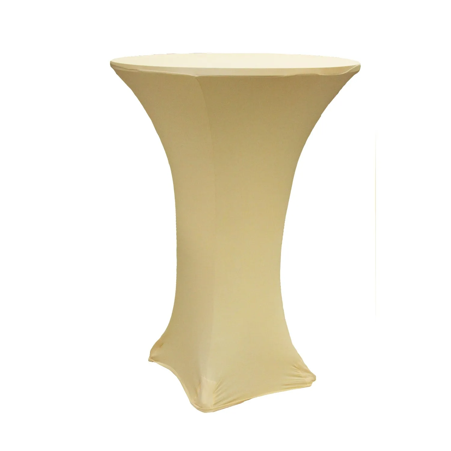 Spandex Cocktail Table Cover 36" Round - Champagne