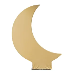 Spandex Crescent Moon Arch Cover - Champagne