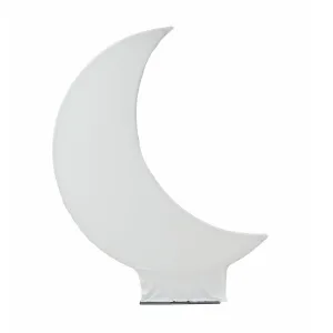 Spandex Crescent Moon Arch Cover - White