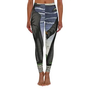 Spandex Leggings AL BLUE DESIGNED ART