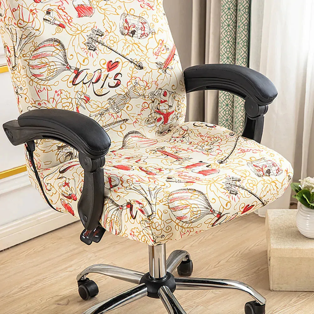 Spandex Print Stretch Office Chair Cover